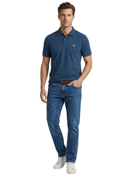 Image for Men's Textured Top,Navy