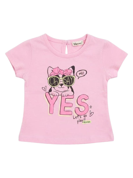 Image for Kids Girl's Printed Top,Pink