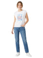 Image for Women's Printed Top,White