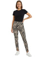 Image for Women's Printed Pant,Light Beige/Black