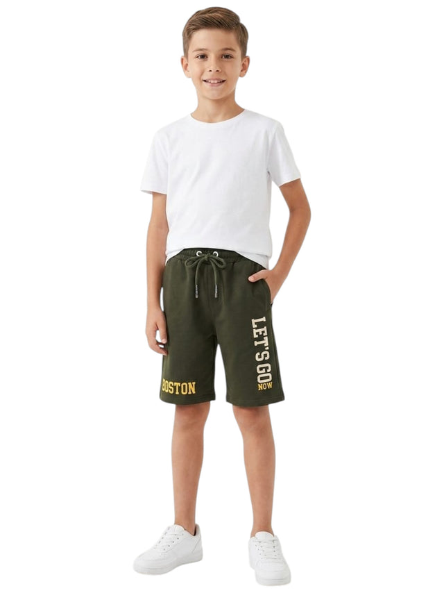 Image for Kids Boy's Printed Short,Olive