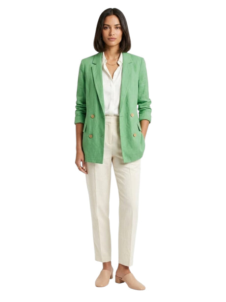 Image for Women's Textured Blazer,Green