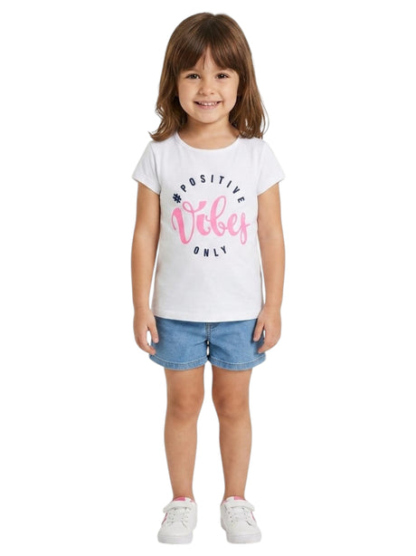 Image for Kids Girl's Printed Top,White