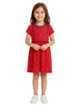 Image for Kids Girl's Printed Dress,Red