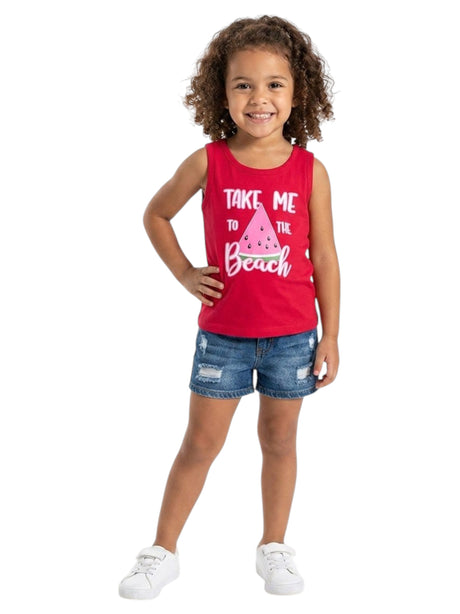 Image for Kids Girl's Printed Top,Red