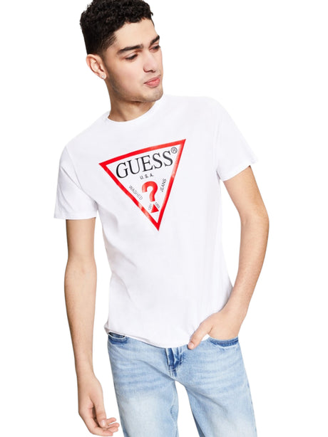 Image for Men's Brand Logo Printed Top,White
