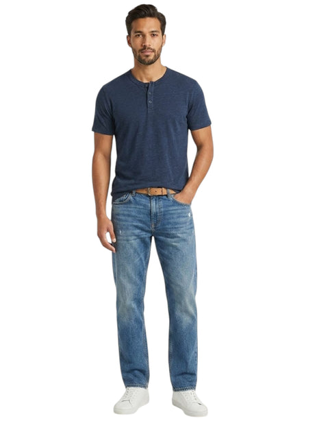 Image for Men's Plain Solid Top,Navy