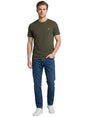 Image for Men's Plain Solid Top,Olive