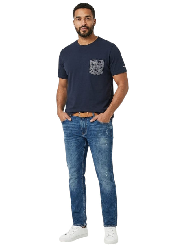 Image for Men's Printed Top,Navy
