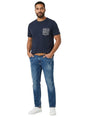 Image for Men's Printed Top,Navy