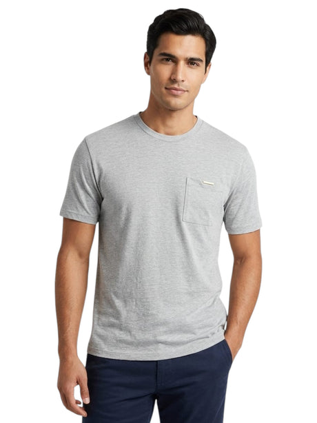 Image for Men's Plain Solid Top,Grey
