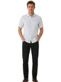 Image for Men's Striped Dress Shirt,Light Blue/White