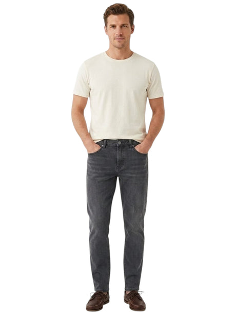 Image for Men's Washed Jeans,Dark Grey