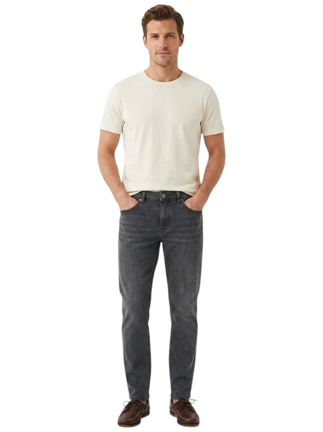 Image for Men's Washed Jeans,Dark Grey