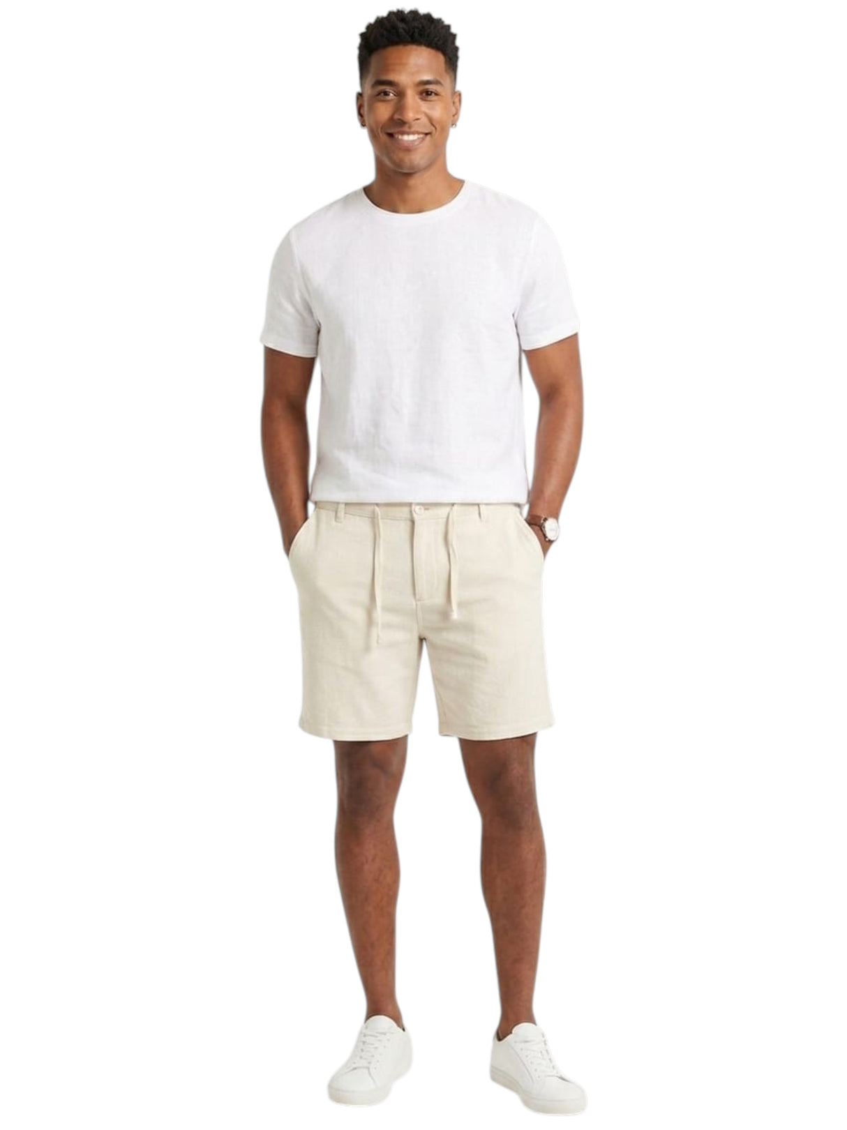 Image for Men's Textured Short,Beige