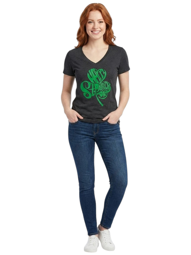 Image for Women's Printed Top,Black