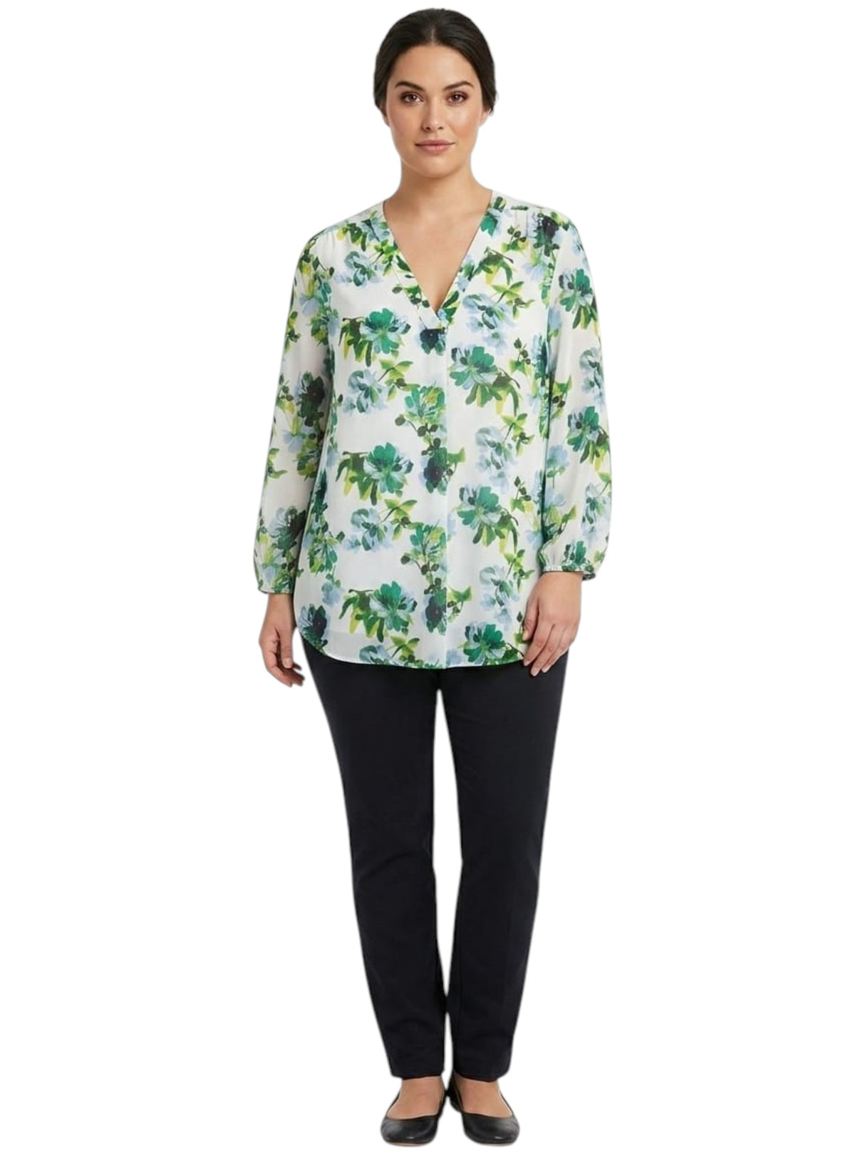 Image for Women's Floral Printed Top,Multi