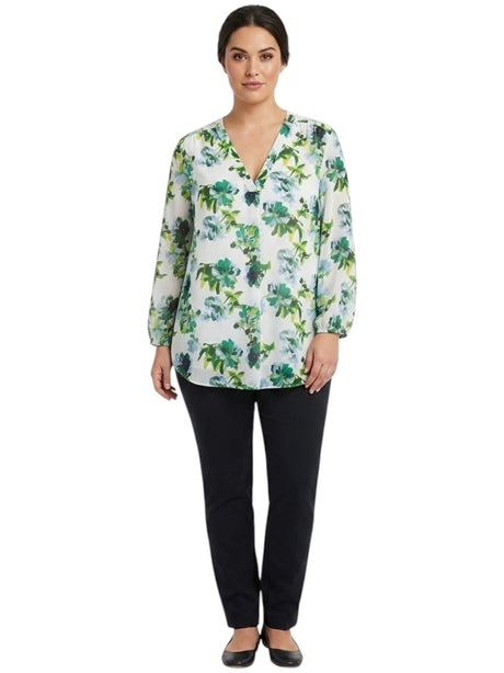 Image for Women's Floral Printed Top,Multi