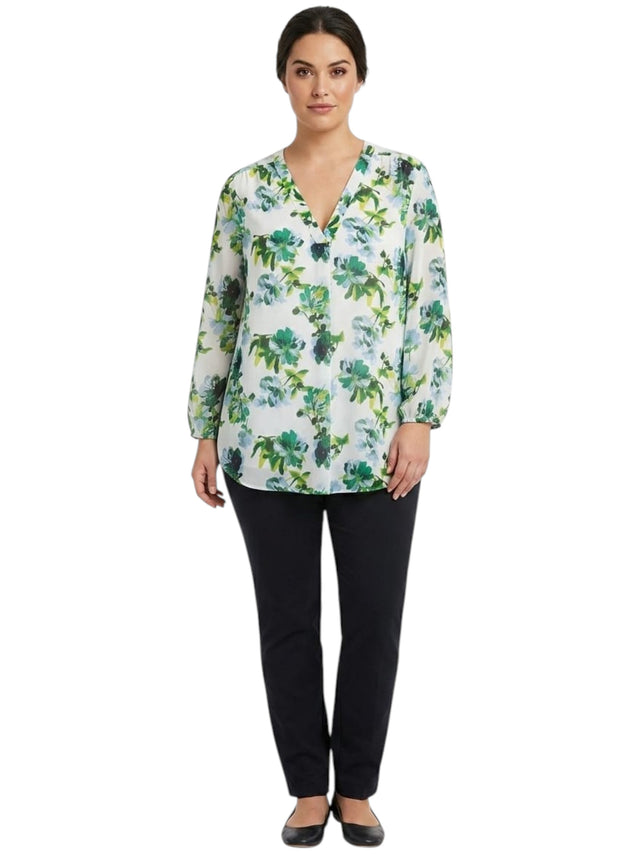 Image for Women's Floral Printed Top,Multi