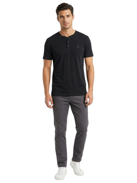 Image for Men's Textured Top,Black