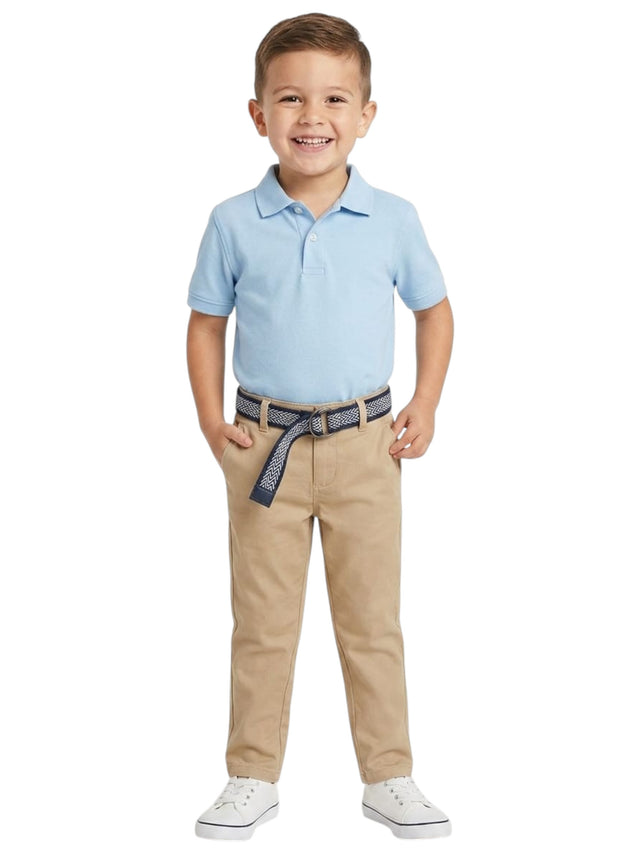Image for Kids Boy's Plain Pant&Belt,Beige