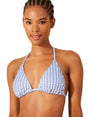 Image for Womens Plaid Bikini Top,Blue