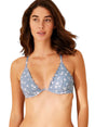 Image for Women's Printed Bikini Top,Dusty Mint