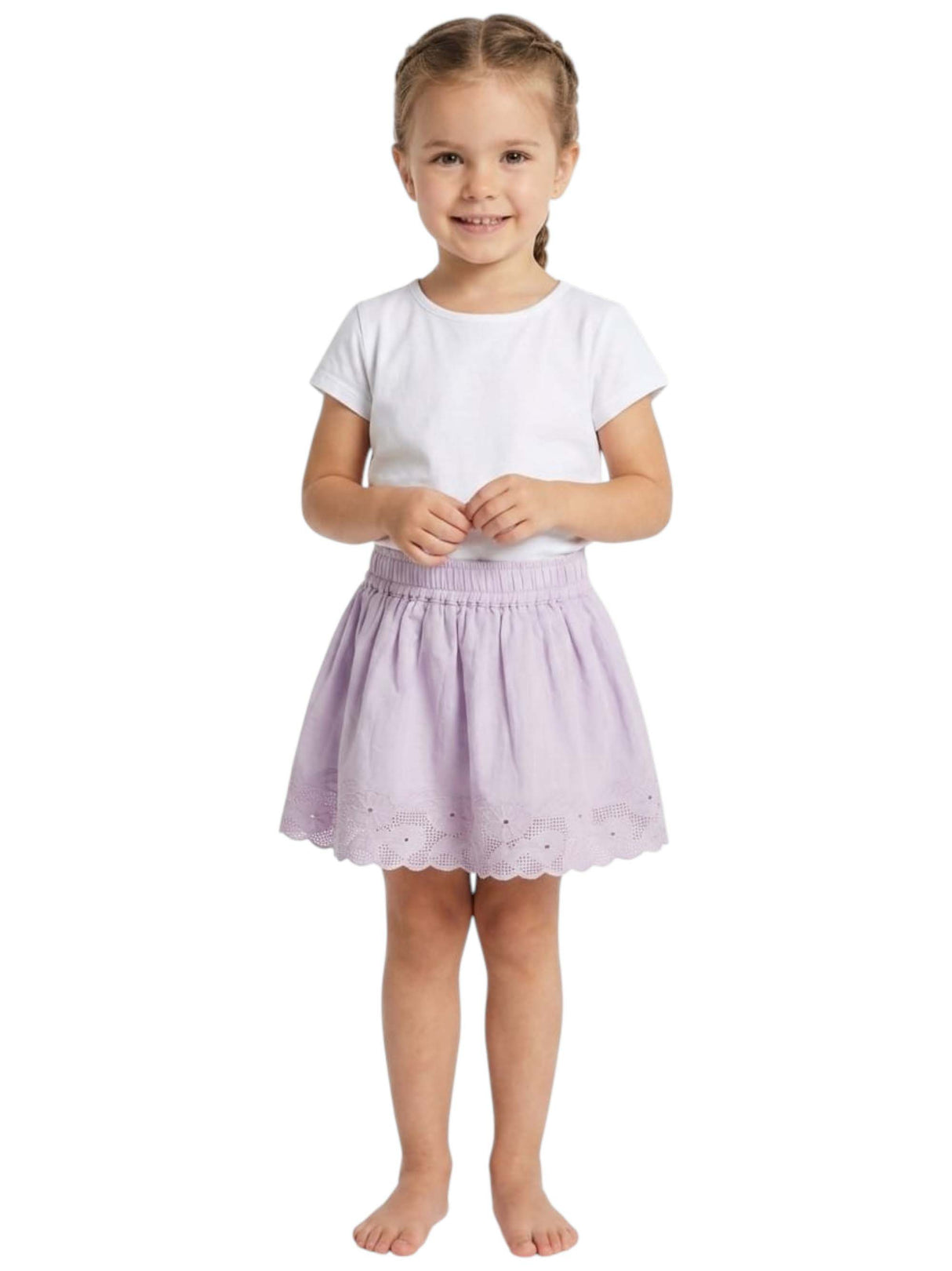 Image for Kids Girl's Textured Skirt,Purple