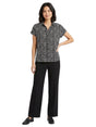 Image for Women's Zigzag Stripped Top,Black