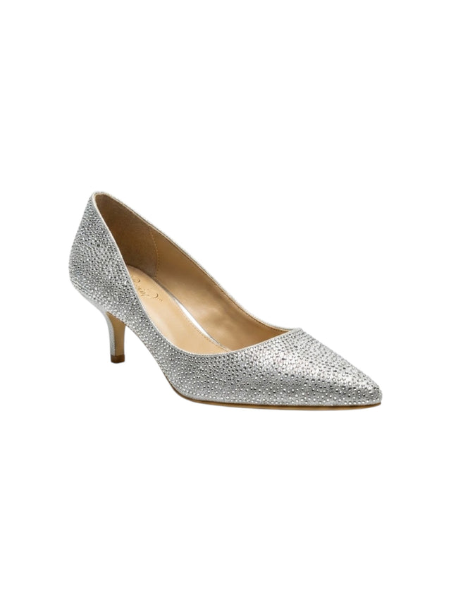 Image for Women's Rhinestones Heeled Shoes,Silver