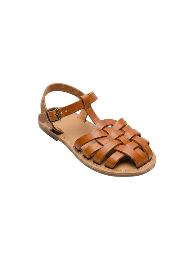 Image for Kids Girl's Plain Sandals,Brown