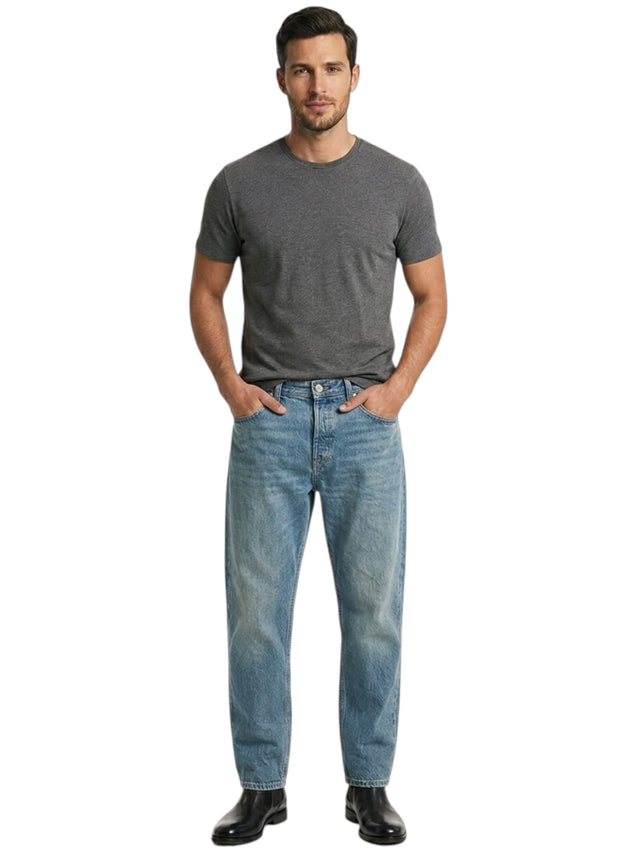 Image for Men's Plain Solid Jeans,Blue