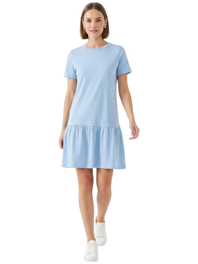 Image for Women's Plain Solid Dress,Light Blue