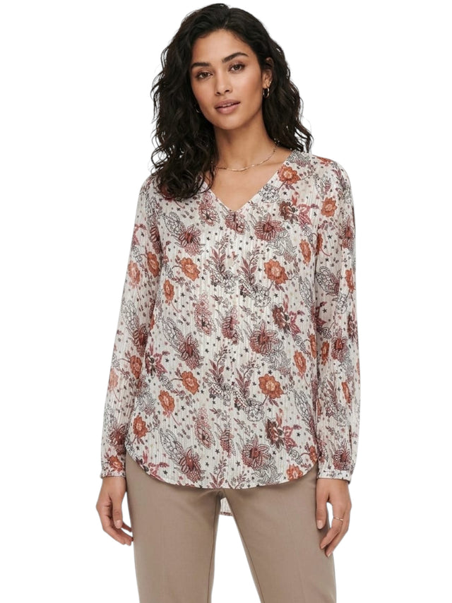 Image for Women's Printed Shiny Top,Multi