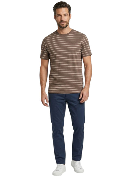 Image for Men's Stripped Top,Brown