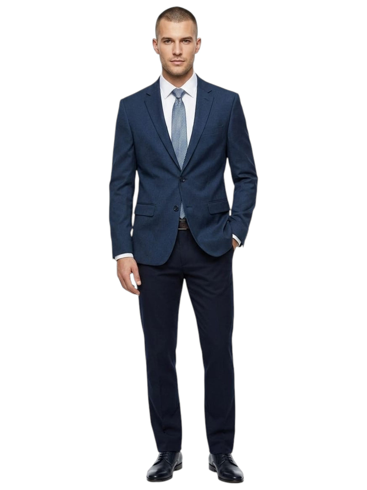 Image for Men's Textured Blazer,Navy