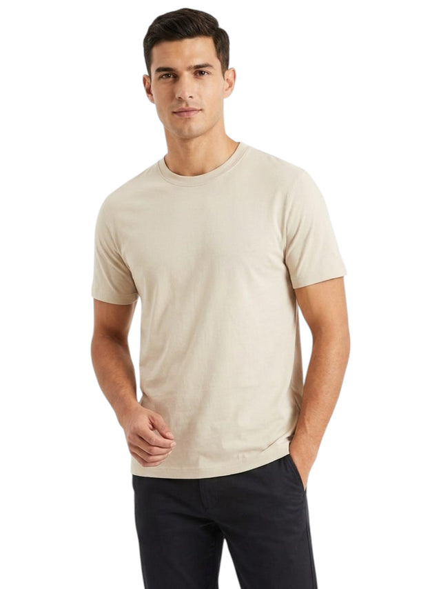 Image for Men's Plain Top,Light Beige