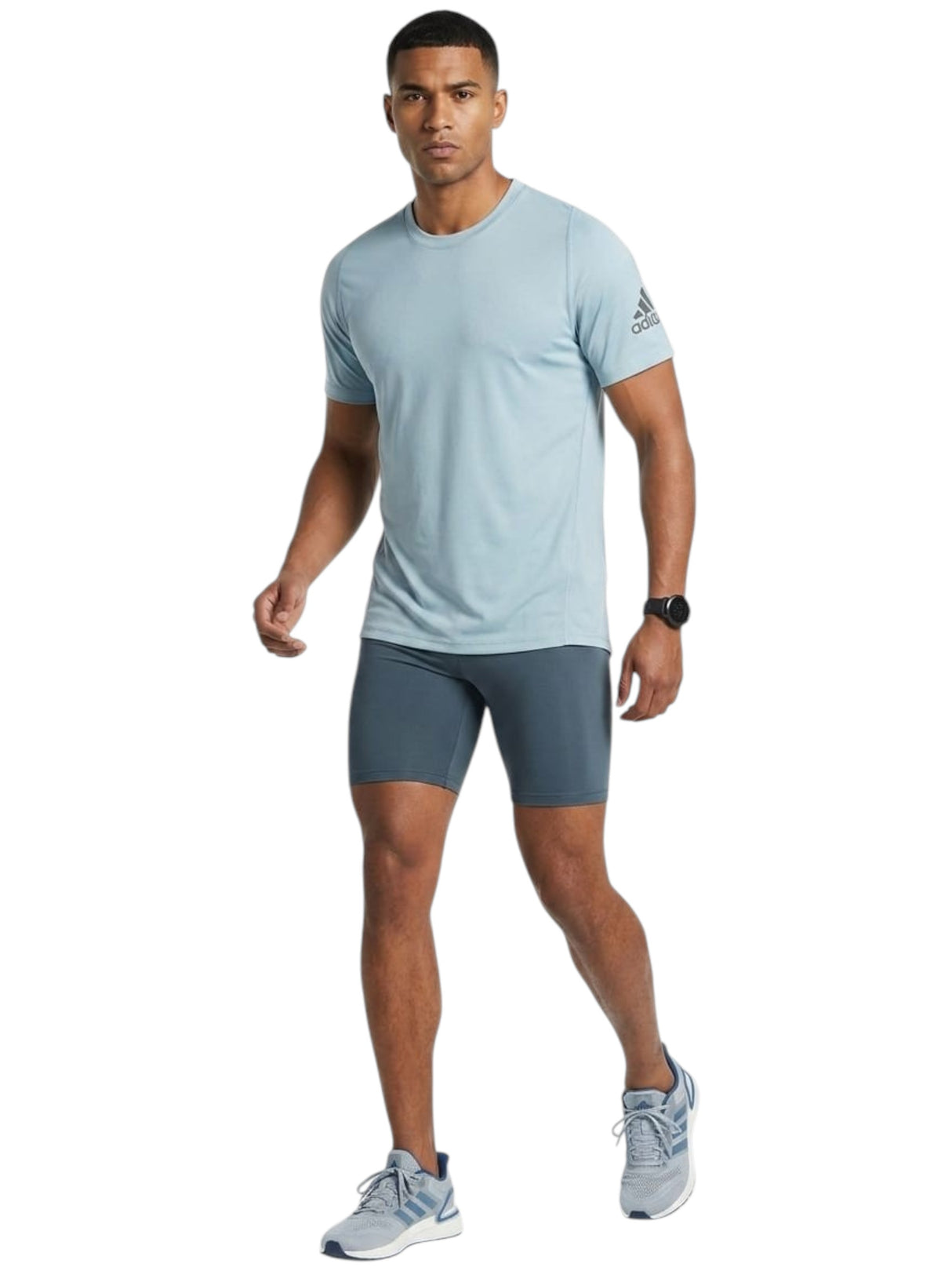 Image for Men's Printed Top,Aqua Blue