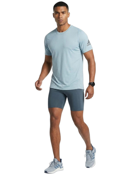 Image for Men's Printed Top,Aqua Blue