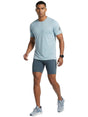 Image for Men's Printed Top,Aqua Blue