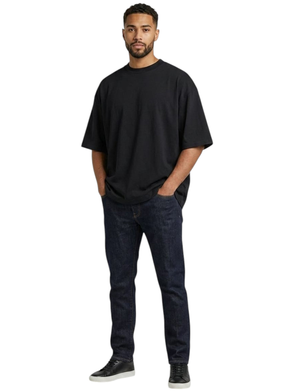 Image for Men's Back Printed Top,Black