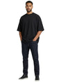 Image for Men's Back Printed Top,Black