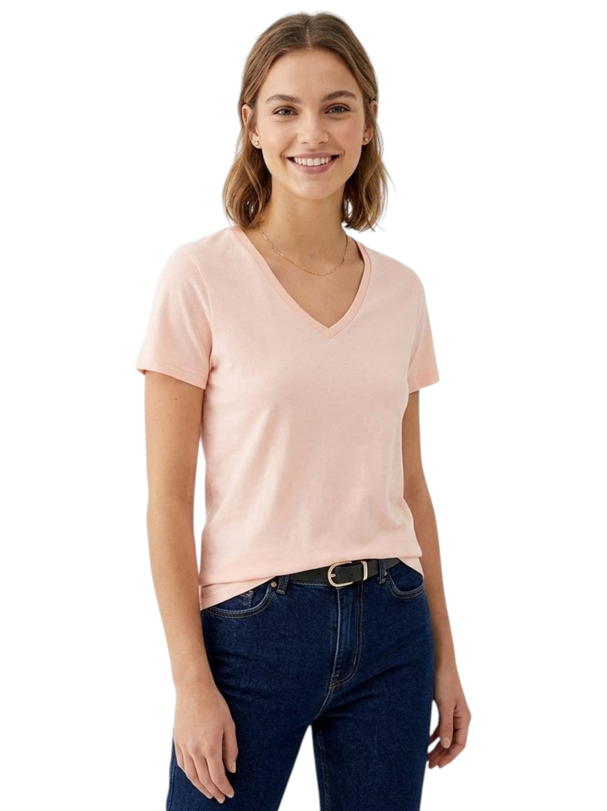 Image for Women's Plain Top,Peach