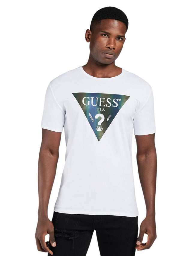 Image for Men's Brand Logo Printed Top,White