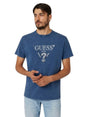 Image for Men's Brand Logo Printed Top,Light Navy