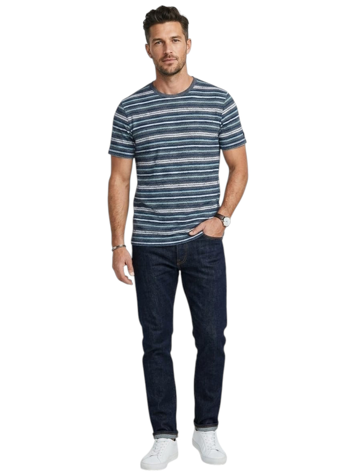 Image for Men's Striped Top,Multi
