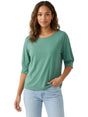 Image for Women's Plain Solid Top,Green 