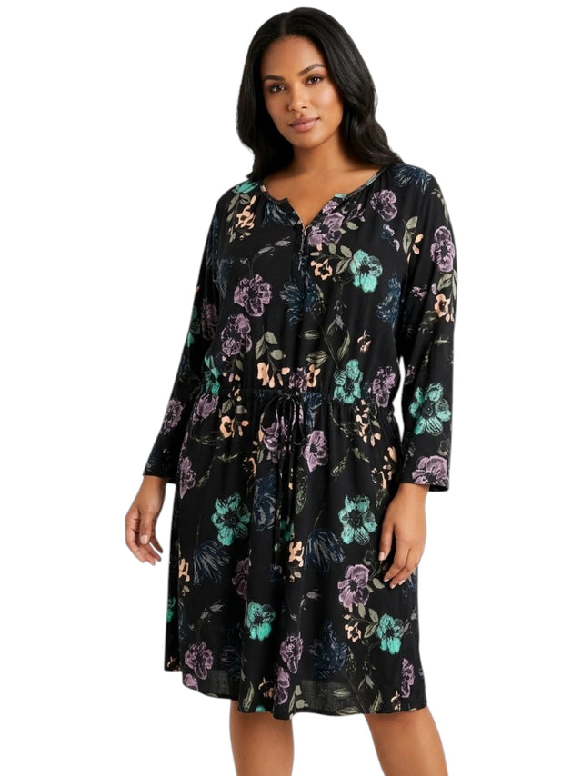 Image for Women's Floral Printed Dress,Multi