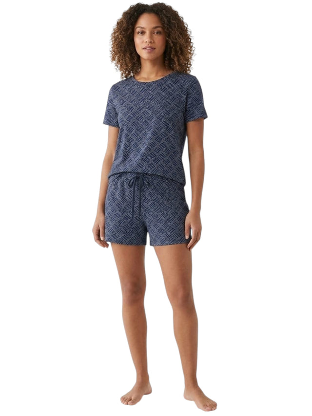 Image for Women's Printed Sleepwear Short,Navy