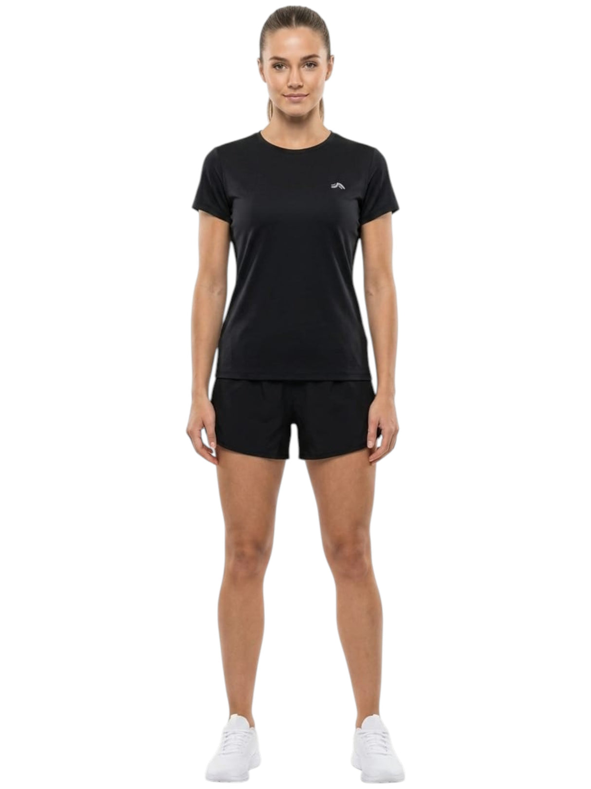 Image for Women's Plain Solid Sport Top,Black